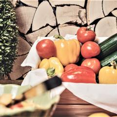 Frisches Gemüse beim Büfett