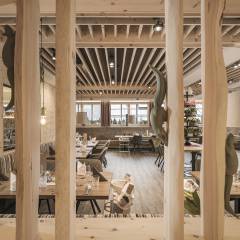 Blick auf das Mia Alpina Stammrestaurant