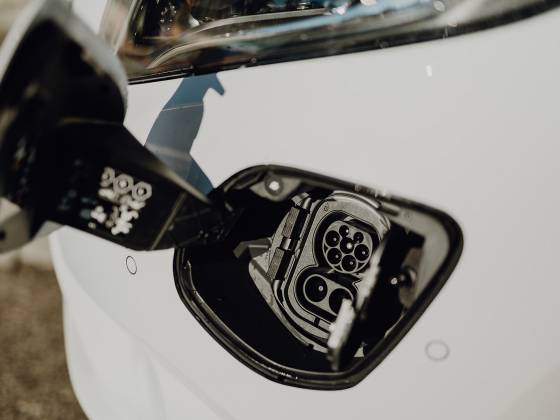 Ladebuchse eines Elektroautos