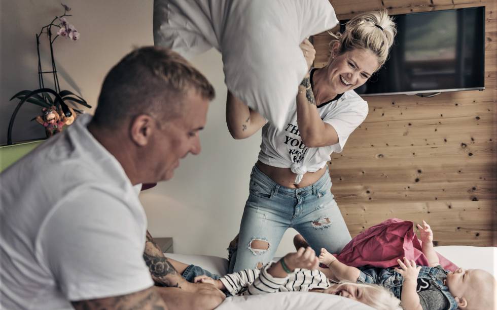 Familie Kissenschlacht